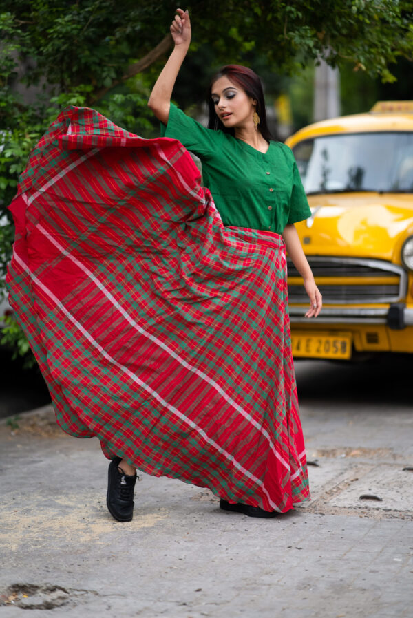 Gamchha Full Umbrella Skirt