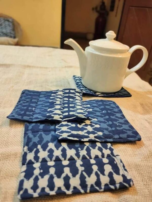 Cotton Washable Coasters (Stet of 4)