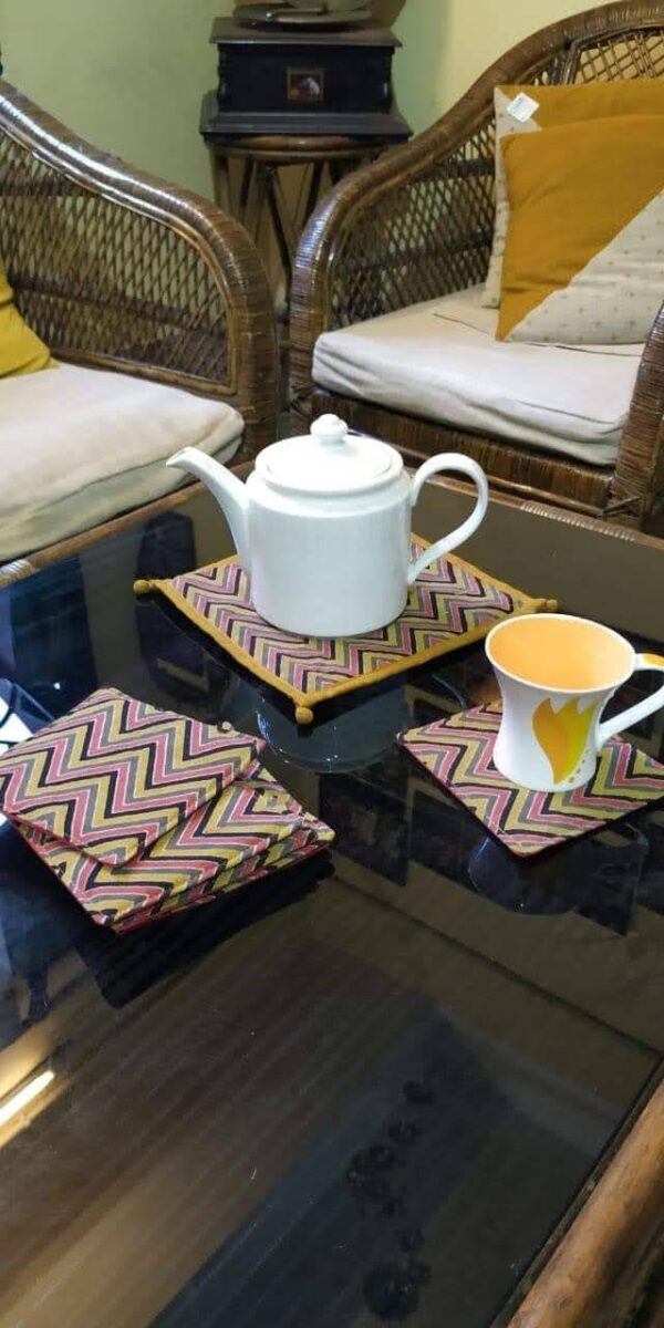 Cotton Washable Coasters (Set of 4)