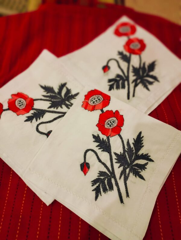 Kantha Work Table Napkins- Pair of Six