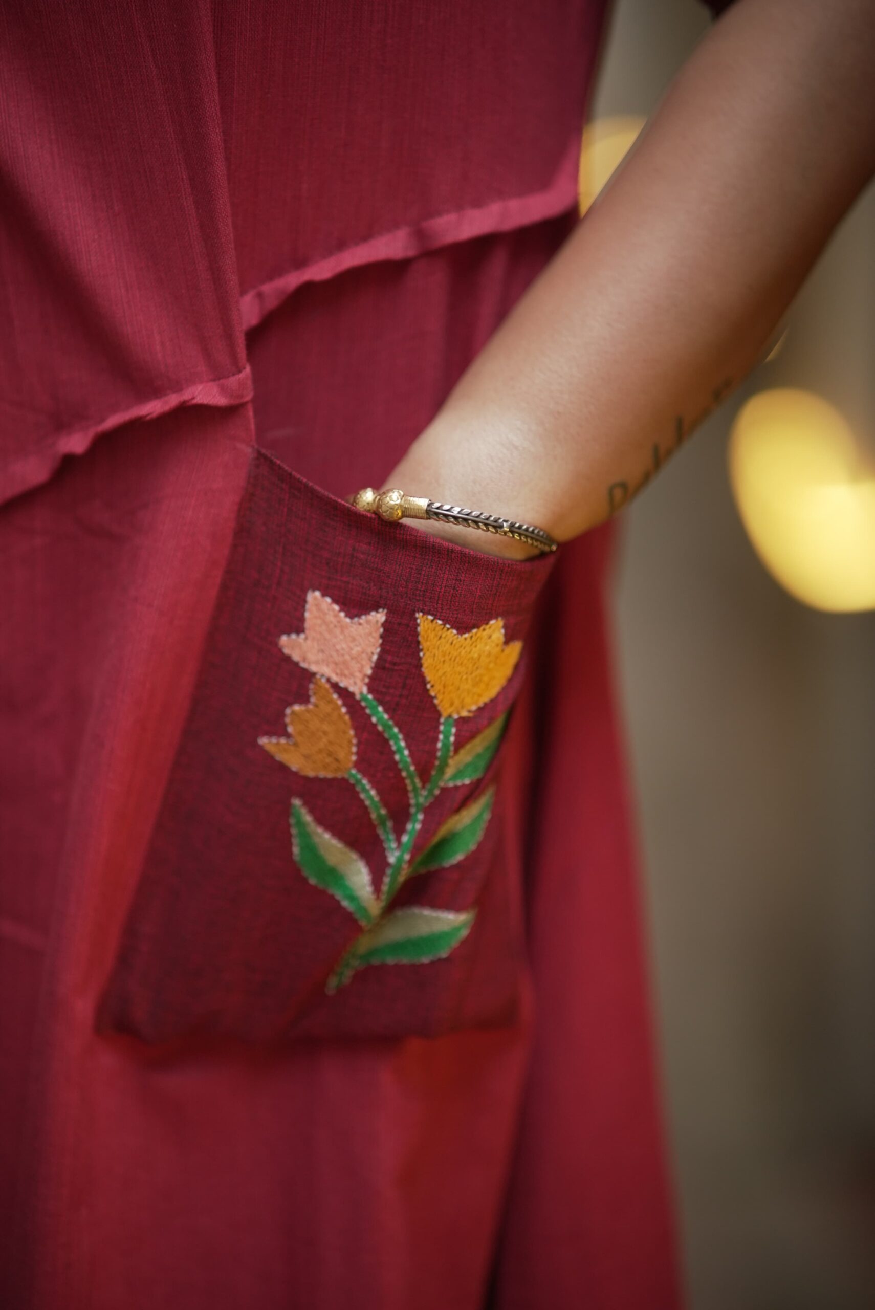 hand embroidered dress design Rimsh
